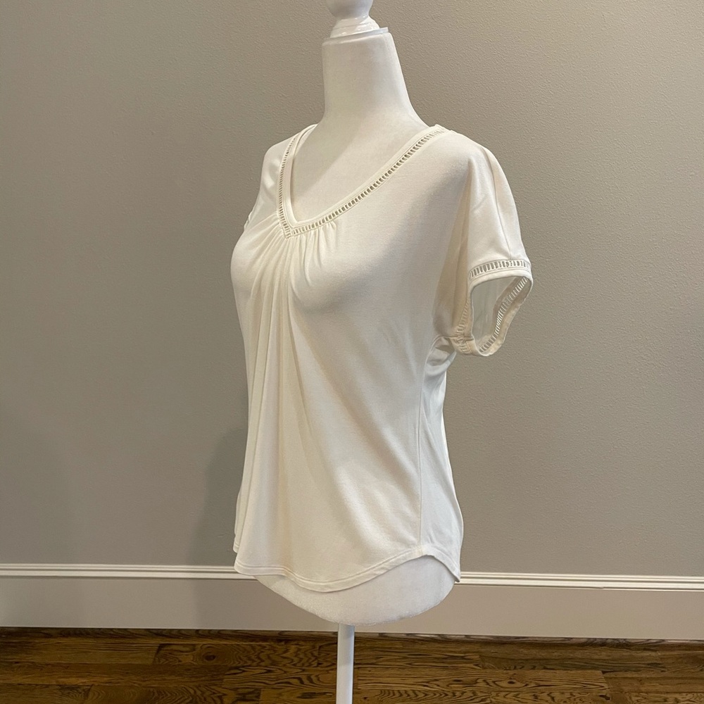 Anthropologie Meadow Rue ivory top - Picture 6 of 10